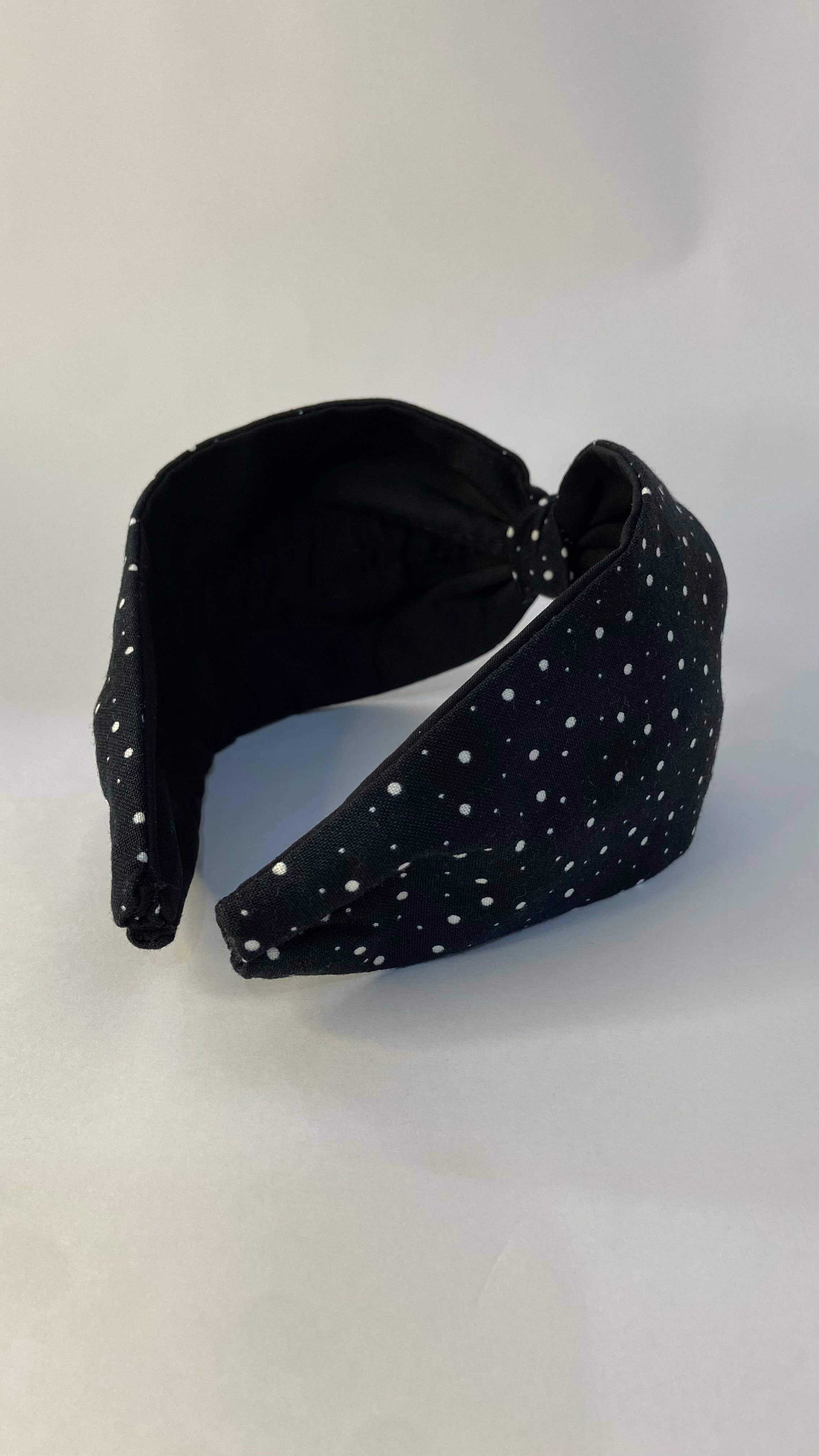 Nuevemi - Wholesale Fashion Headband - Women's - Topos Black Turban Headband2