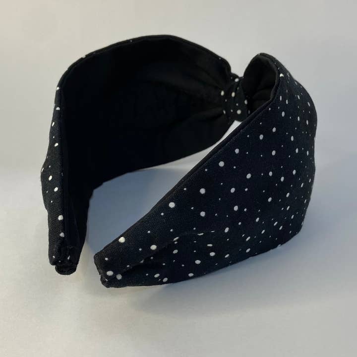 Nuevemi - Wholesale Fashion Headband - Women's - Topos Black Turban Headband2