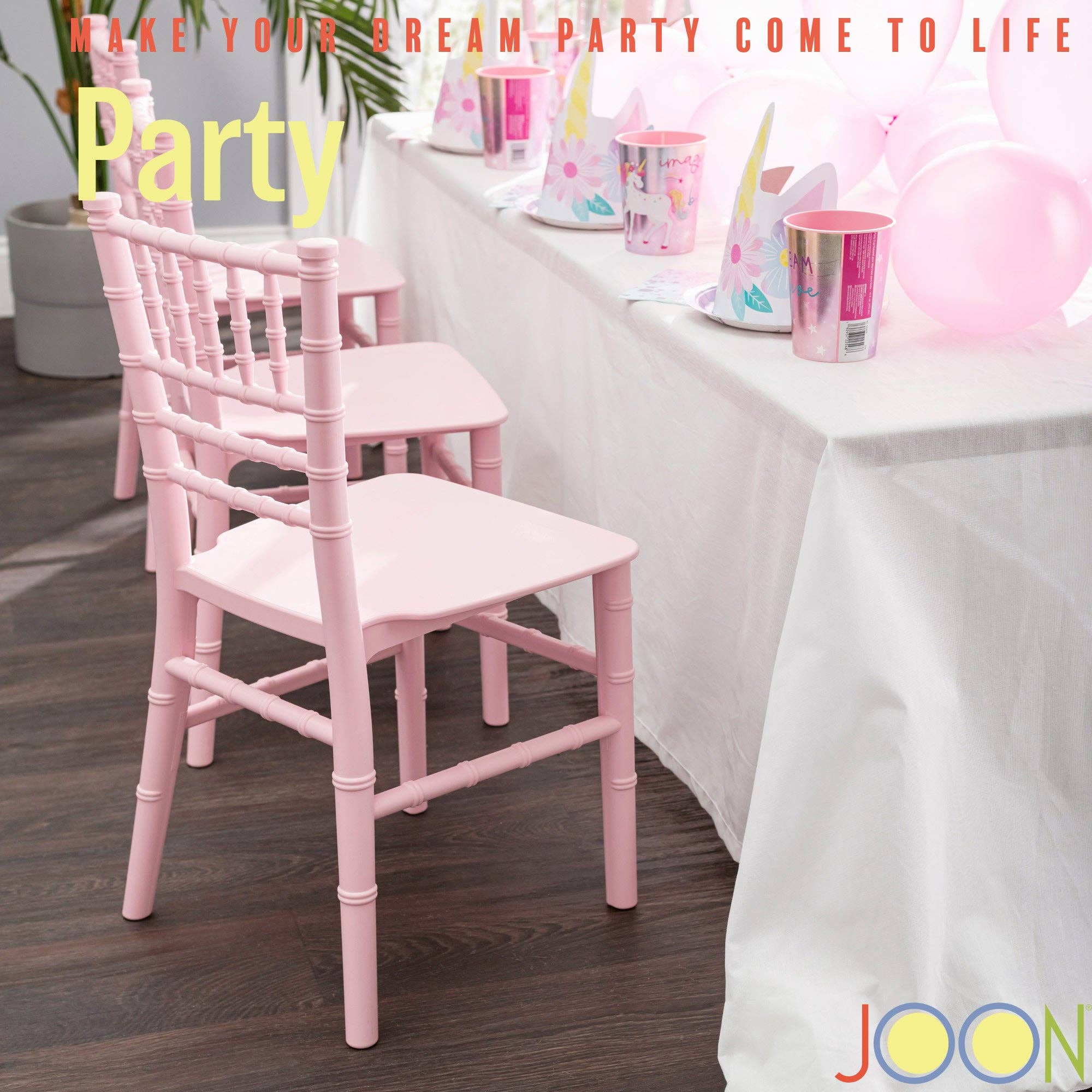 ShopBobbys - Wholesale Chair - Kids - JOON 2 Pack Kids Tiffany Chiavari Chairs, 25x13x14.5 Inches11
