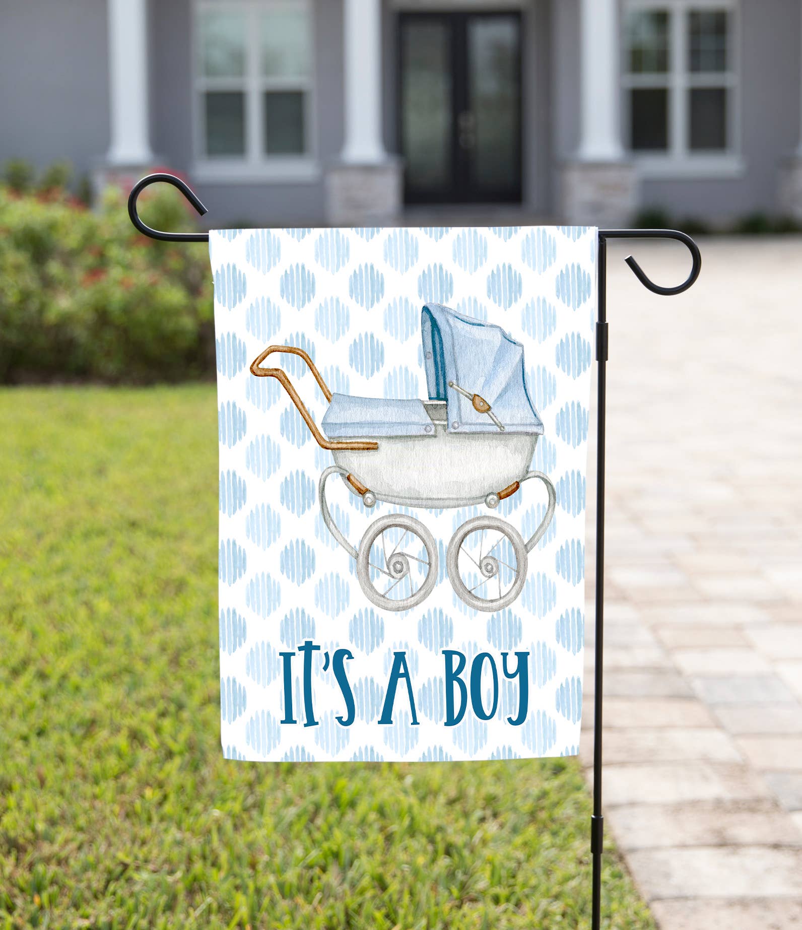 The Navy Knot - Wholesale Flag - Baby Announcement Garden Flag - Its a Boy!