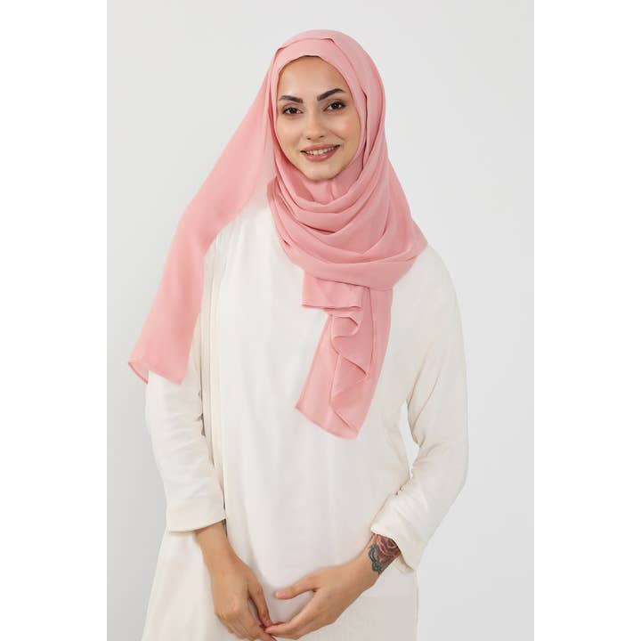 Aisha's Design - Wholesale Hijab – Women’s - Instant Chiffon Hijab Shawl for Women, Ready to Wear Lightweight Modest Scarf, Practical Slip-On Headscarf,PS-4987