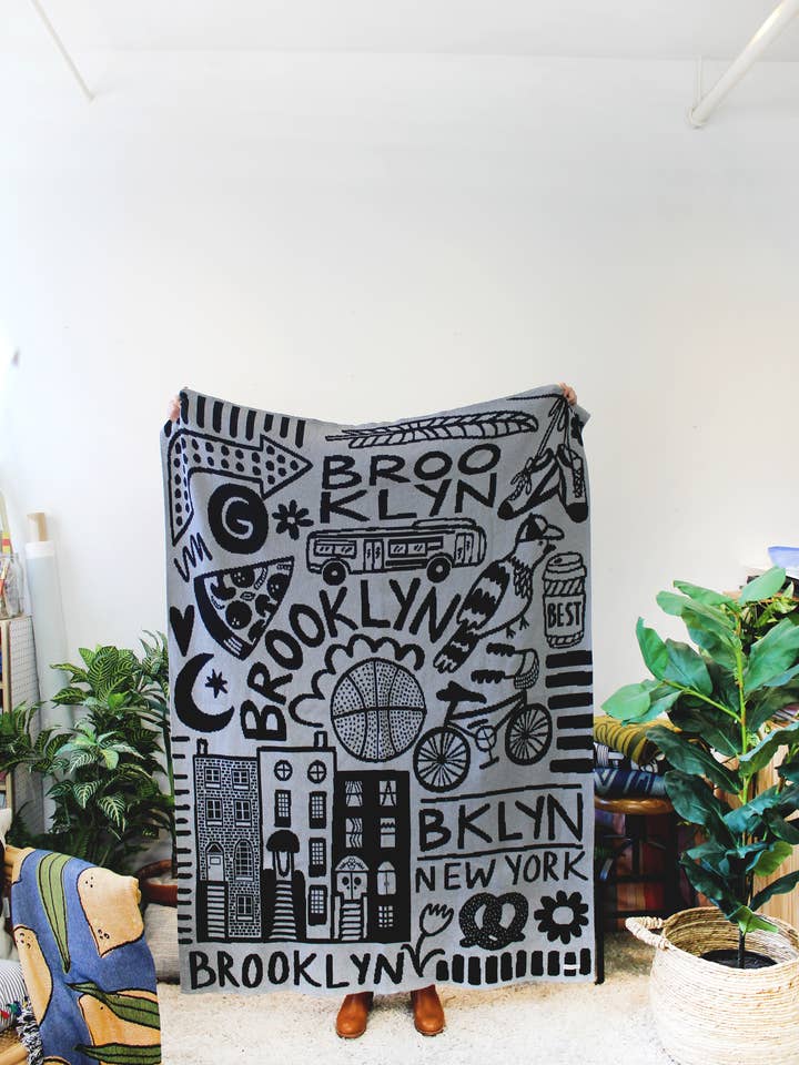 Brooklyn Knit Blanket for wholesale by Calhoun & Co.