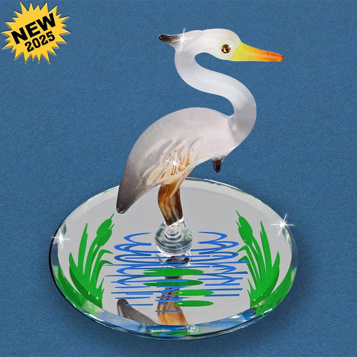 Glass Baron - Wholesale Decorative Tabletop Object - S2 239: Heron