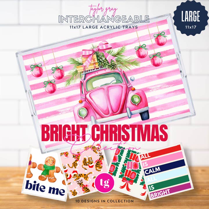 11x17 BRIGHT CHRISTMAS insert set of 10 for wholesale by TAYLOR GRAY