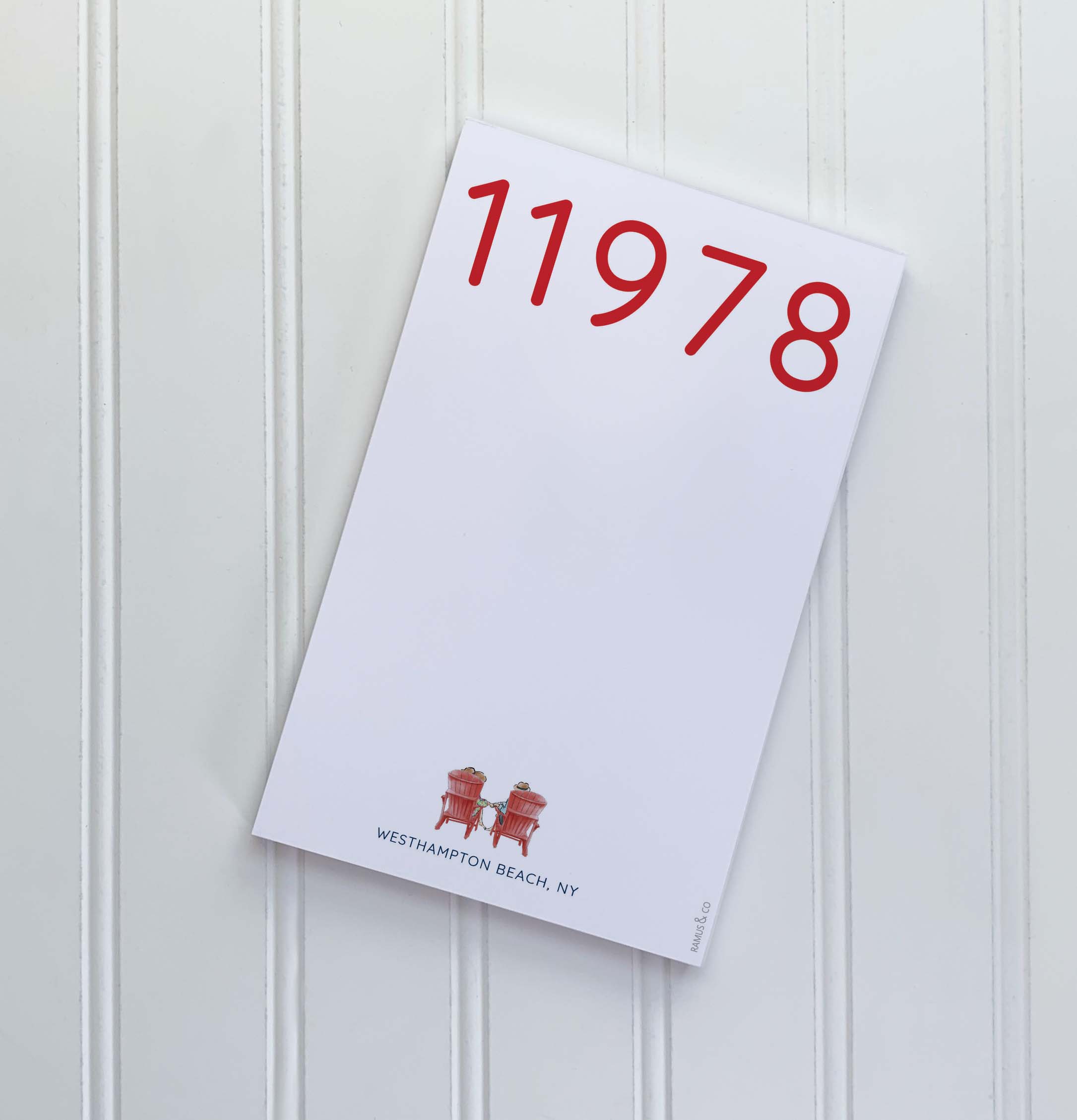 Ramus & Co. – wholesale Anteckningsblock – ANPASSAD NOTEPAD Ikon + Postnummer + Stad0