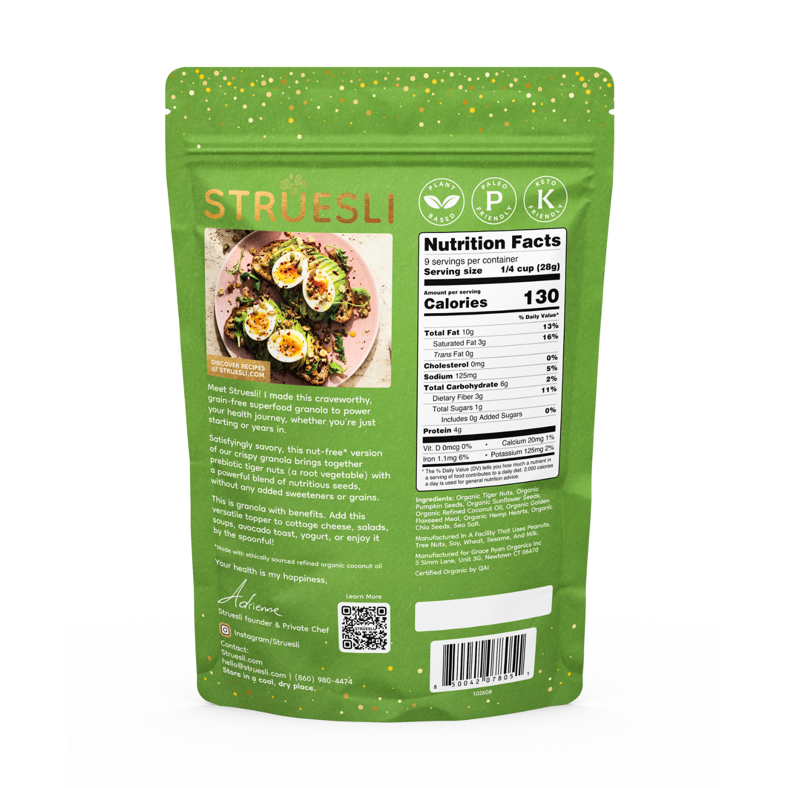 Struesli Granola Redefined - Wholesale Granola - Struesli Organic Granola | Savory & Seed | 9oz | Gluten-free1