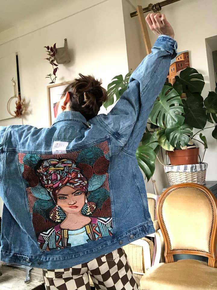 Jamais Sans Lui & Les Seins Nus - Wholesale Denim Jacket - Women's - Jeannette denim jacket2