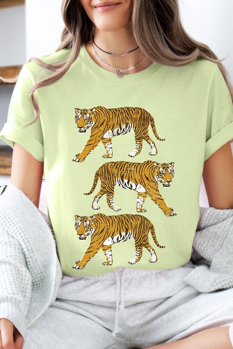 COLORBEAR – Engroshandel Grafisk t-shirt - Dame – Retro Tigers Grafisk T-shirt18