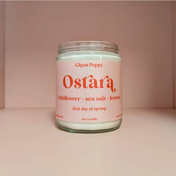 Ostara Frühlingskerze für den Großhandel von Ghost Poppy