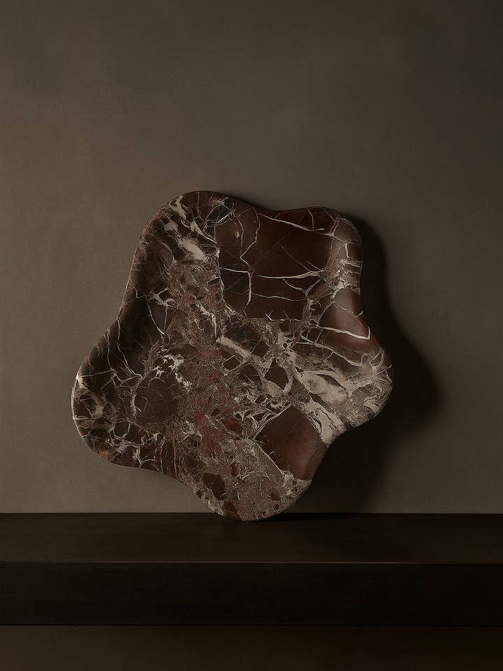 Handcrafted Burgundy Catchall Dish for wholesale by Objects & Heritage