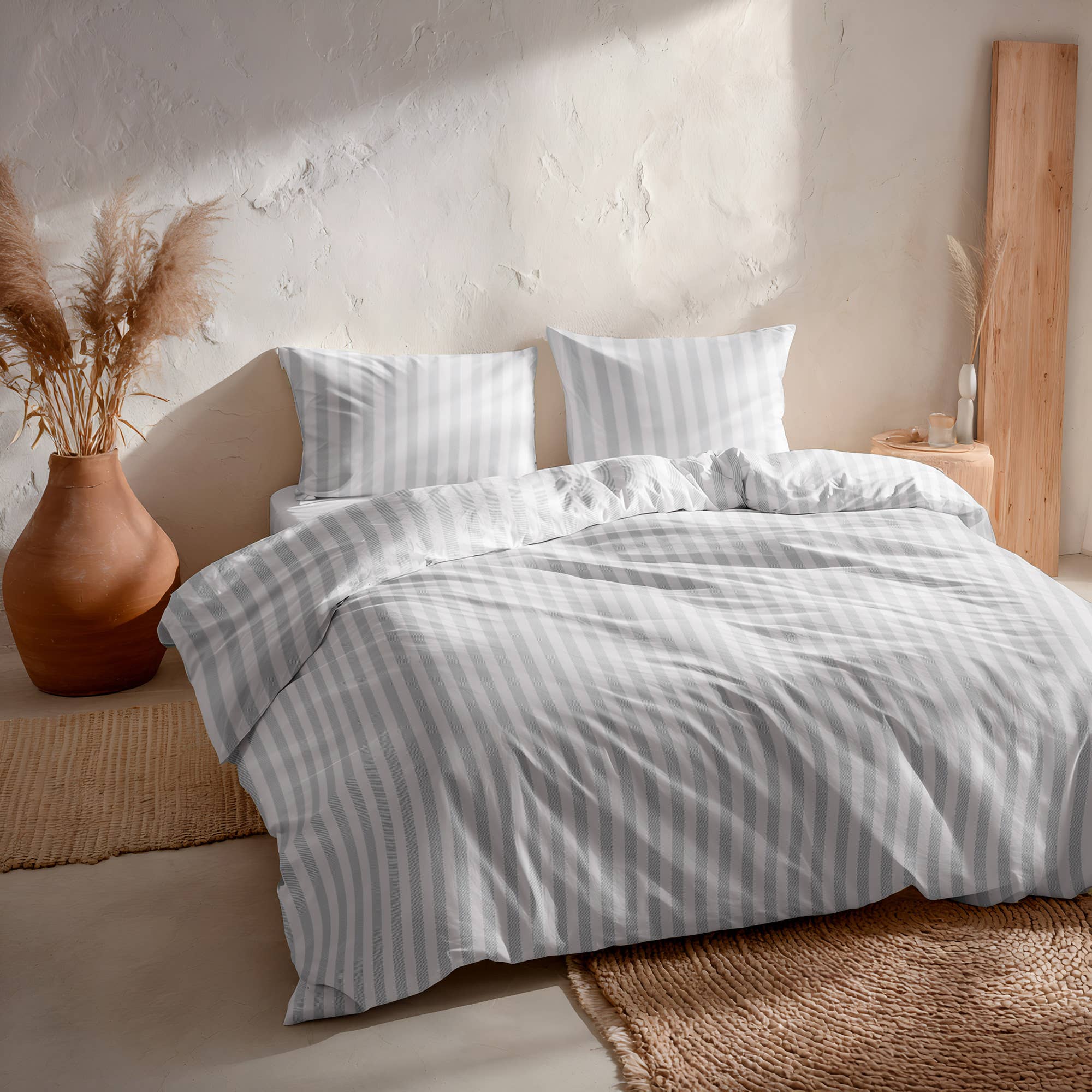 GAMUSI - Vendita all'ingrosso Copripiumini - Set copripiumino 100% cotone morbido 2/3 pezzi NUVIA2