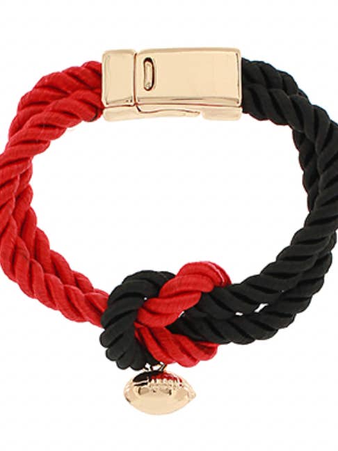 Pulseira de Corda Vermelha/Preta por atacado de Grace Ann Designs