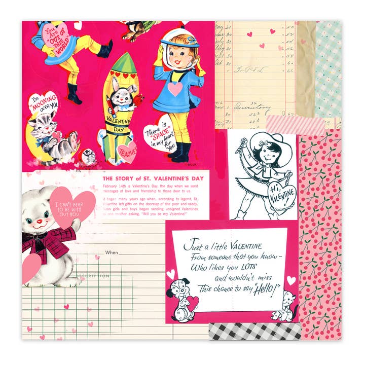 Kärlek är vänlig (Alla hjärtans dag) 12x12 SS-papper (25 st) för wholesale av Pretty Little Studio