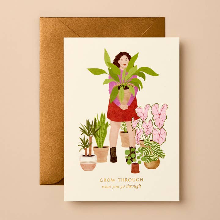 Thinking of You Greetings Card | Sustainable Minimal Design for wholesale by Gabrielle & Celine Greetings Cards UK and Europe