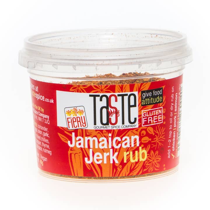 Jamaicanske Jerk rub | Marinade, Krydderier, Gnid | Spice Blend for engroshandel hos Taste Gourmet Spice Co