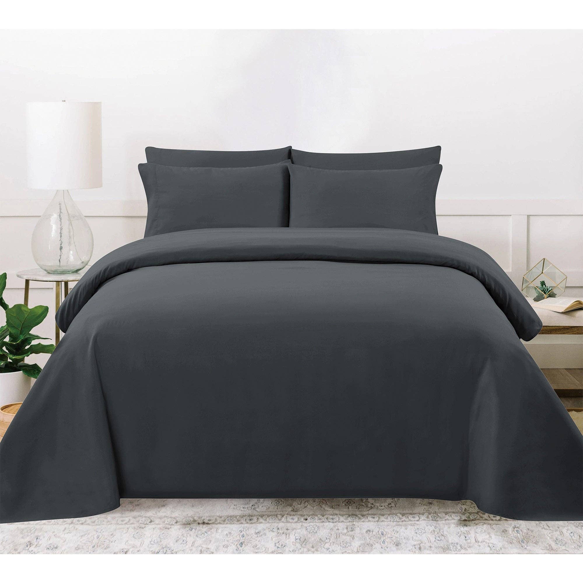 ShopBobbys - Wholesale Sheet Set - PREMIUS 4-6 Piece Solid Microfiber Wrinkle-Free Sheet Set4