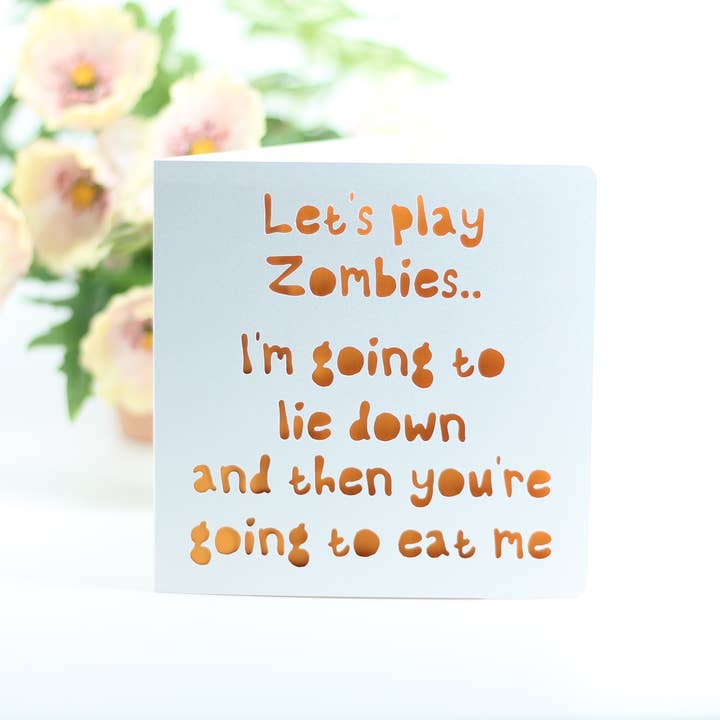 Vamos a jugar zombis. para venta al por mayor de Paradise Papercraft