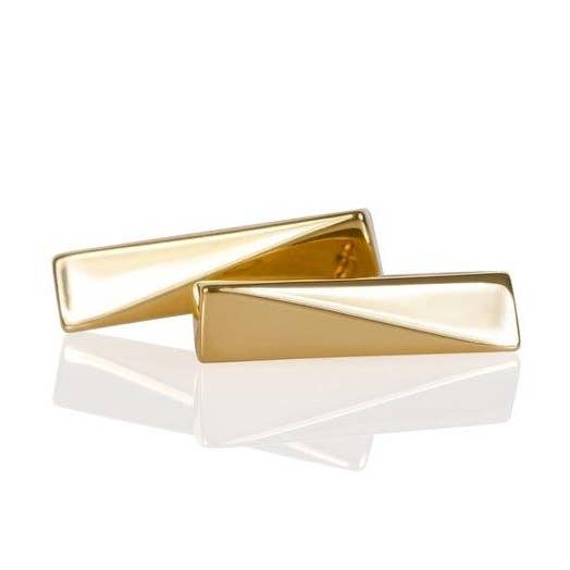 Flex Stud Earrings 14K Gold Vermeil for wholesale by Studio Cier