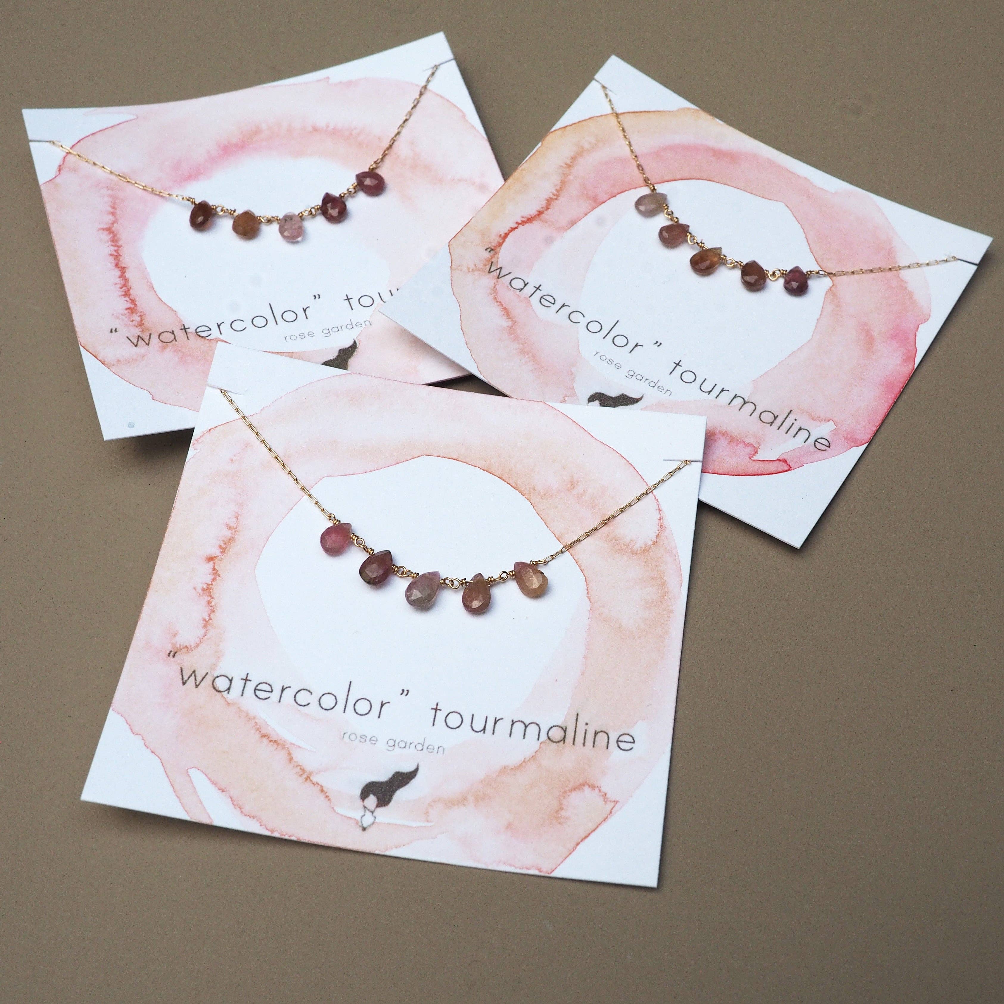 Britta Ambauen Jewelry – Colar com missangas/pérolas por atacado – Colar Aaguarela Turmalina4