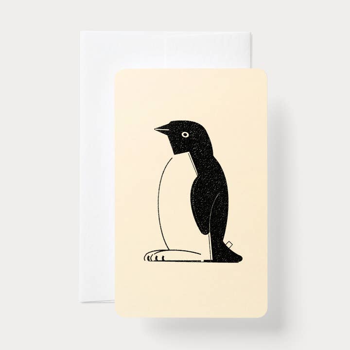Nandaka - Vente Carte de vœux classique - Carte gaufrée à la main | Home Series : Penguin0