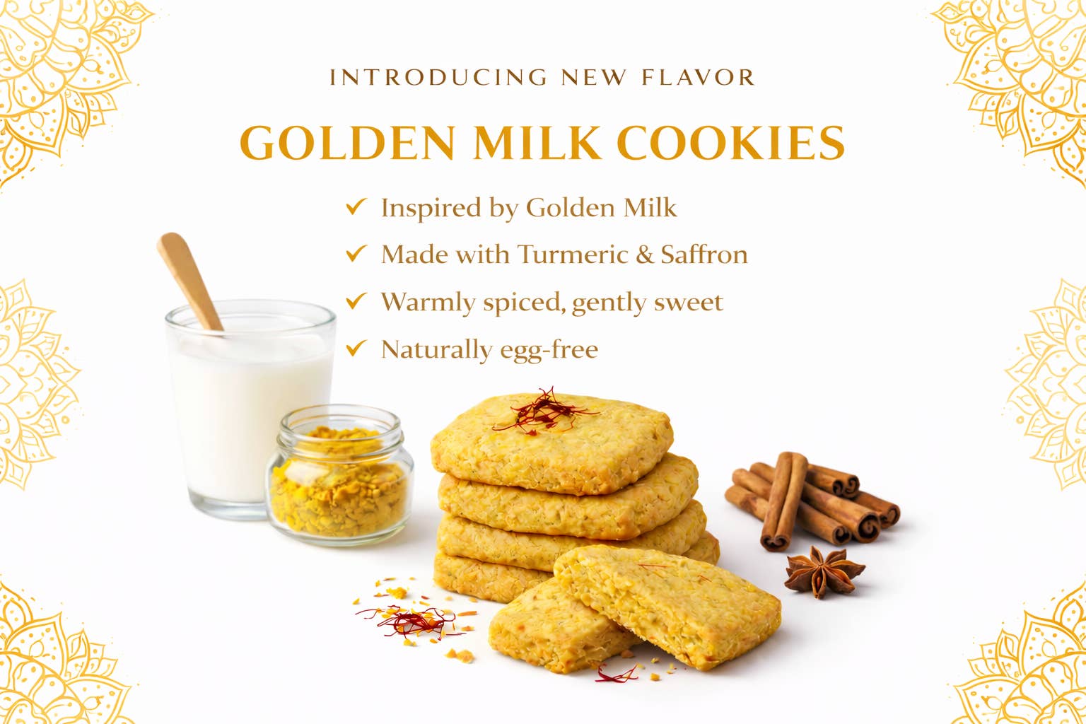 Shubh Kitchen LLC - Wholesale Cookie - Golden Milk Cookies
