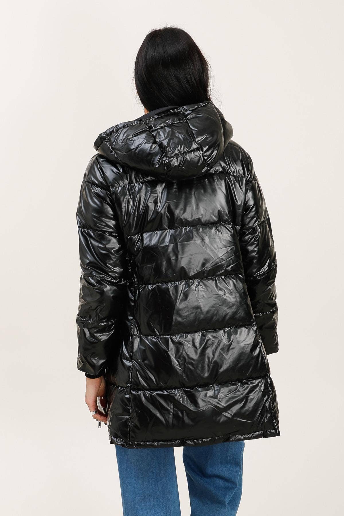 Attrait Paris - Wholesale Puffer Jacket - Women's - Mid-length reversible waterproof puffer jacket20