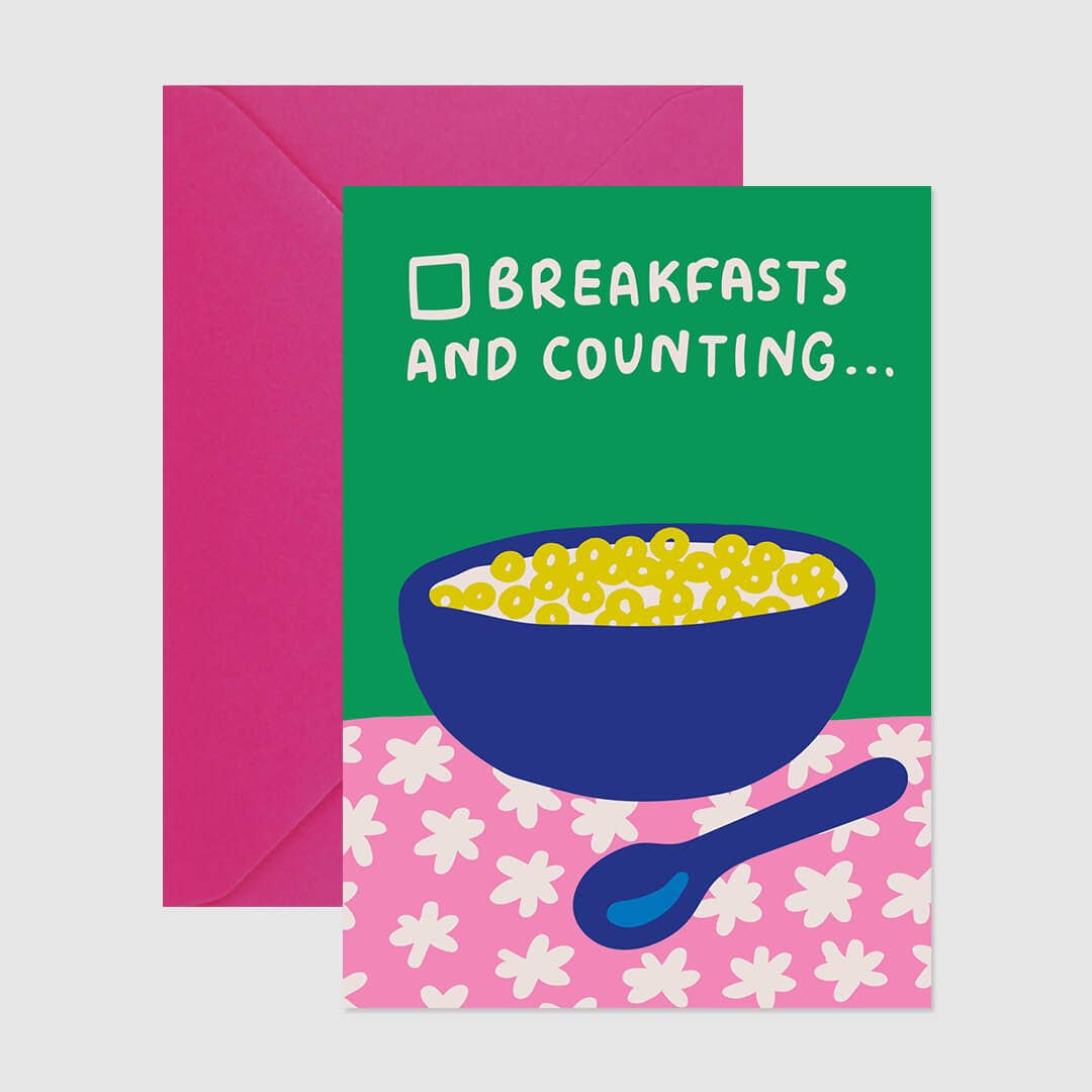 Redy. - Wholesale Birthday Card - Breakfasts Birthday Greeting Card (Folded) + Envelope1