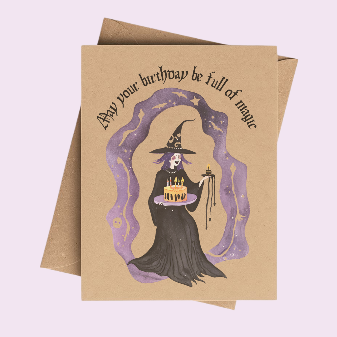 Cryptic Paper Co. - Wholesale Birthday Card - May Your Birthday Be Full of Magic Witchy Birthday Card 2