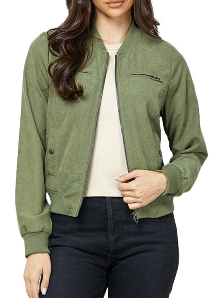 Jaqueta Solid Bomber por atacado de Vanilla Monkey