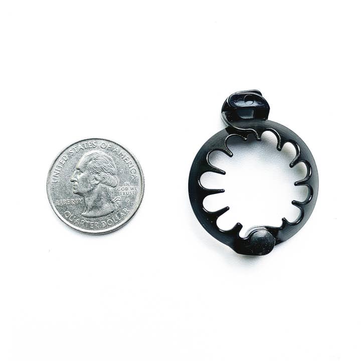 PUFFCUFF - Wholesale Hair Clip - Women's - TEENY BLACK PACK - HAIR CLAMPÂ - .75 Inch (5 PCS)