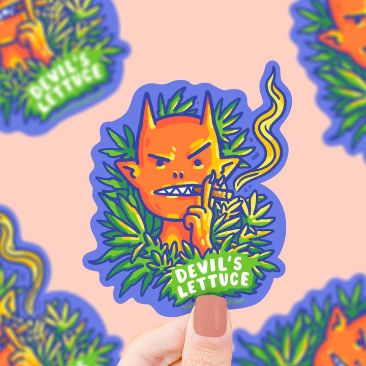 Turtle's Soup - Wholesale Sticker - Devil's Lettuce Funny Cannabis Weed Herb Vinyl Sticker