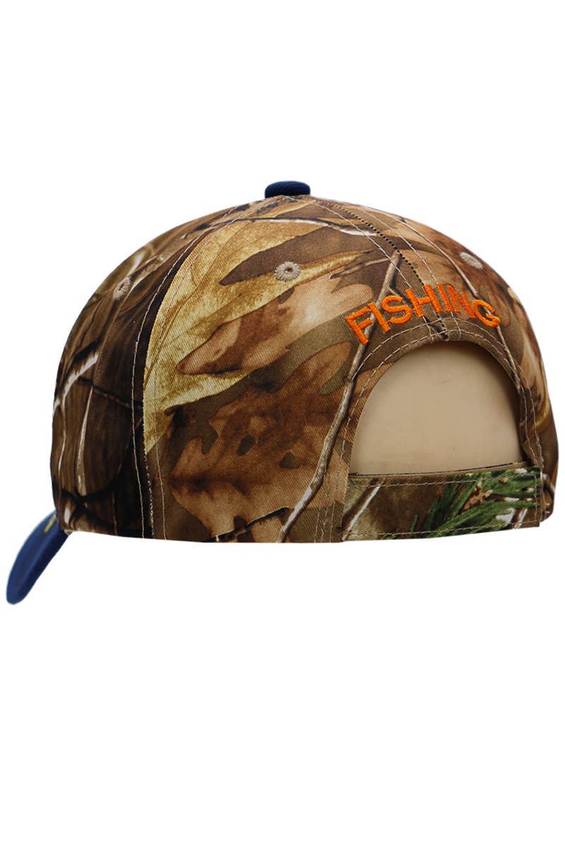 Cap Zone - Wholesale Baseball Cap - Unisex - Fish Now Work Later Hunt Camo Acrylic Baseball Cap8