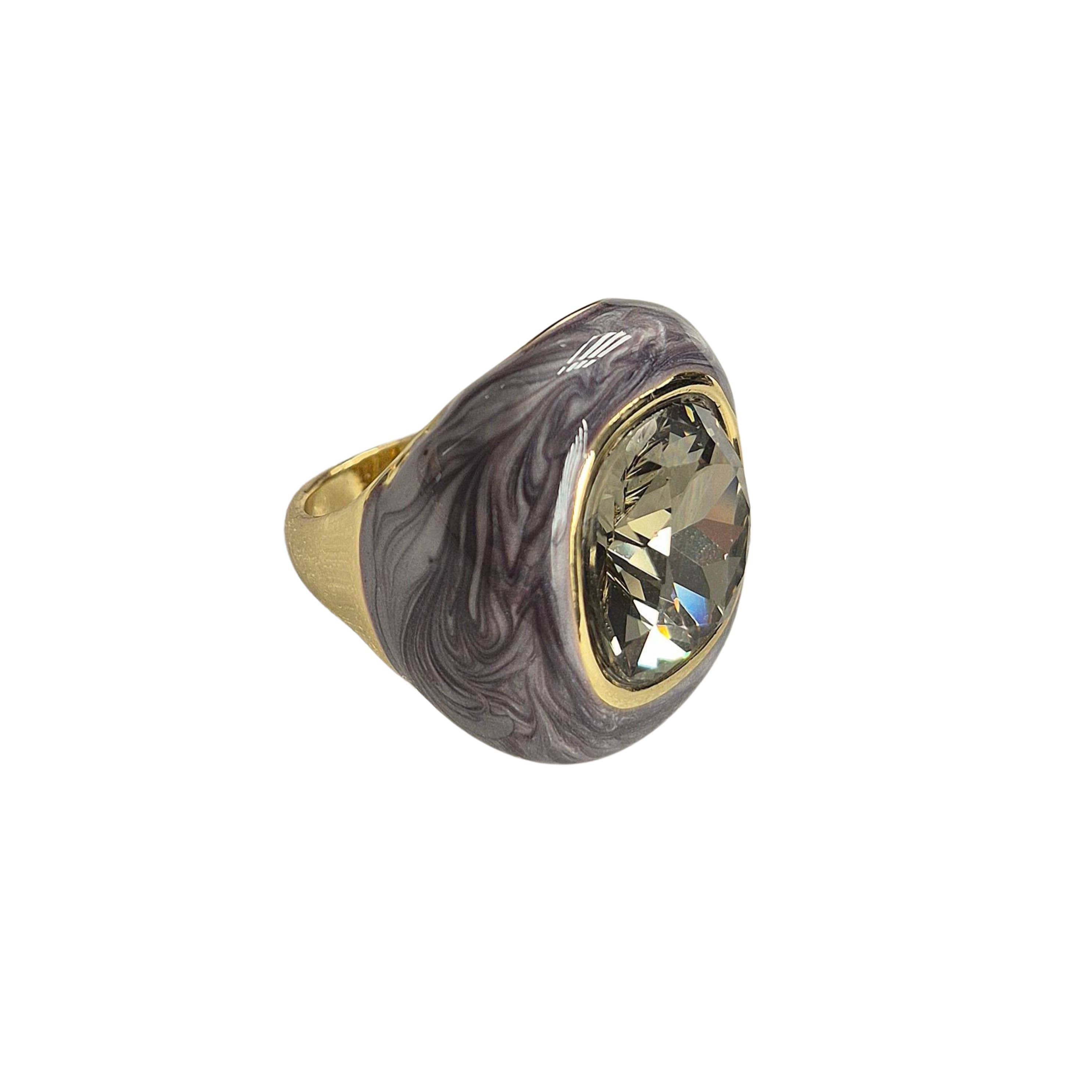 ZODA - Wholesale Cocktail/statement ring - Enamel Ring G201025R001