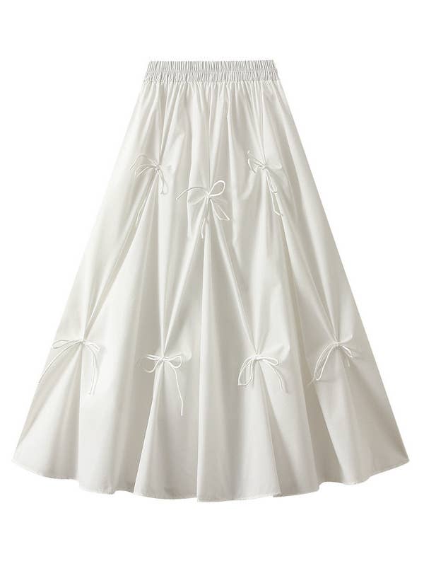 Falda con lazo de cintura alta para venta al por mayor de Miss Sparkling