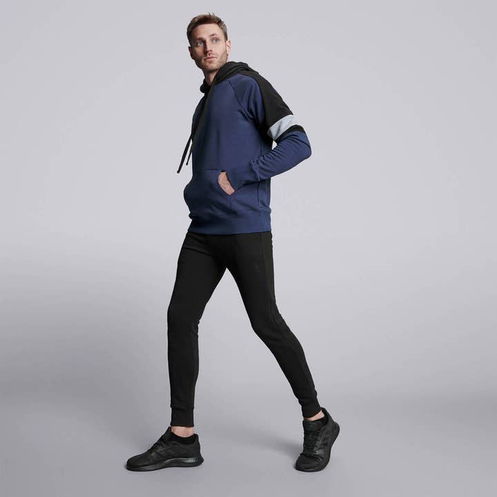 Manlig Velocity Hoodie - Navy för wholesale av HPE Activewear