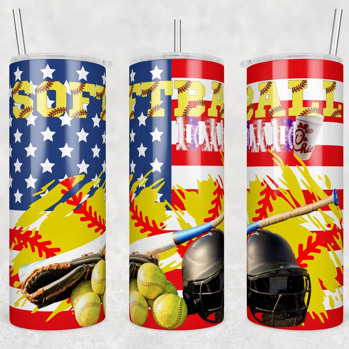 Softball Dad | Tumbler für den Großhandel von Designs by Robyn