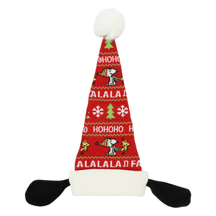 Bioworld Merchandising - Wholesale Beanie - Unisex - Peanuts Snoopy 3D Ears Santa Hat
