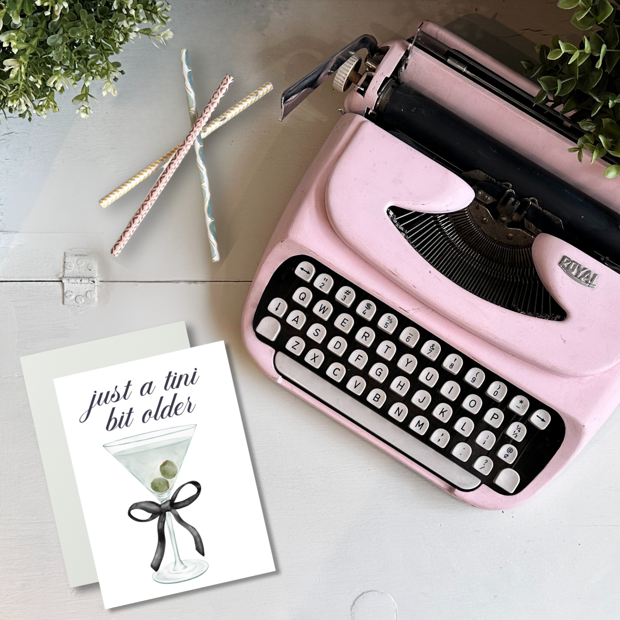 Pretty Pages - Wholesale Birthday Card - Just a tini bit older | Cocktail Birthday Card1