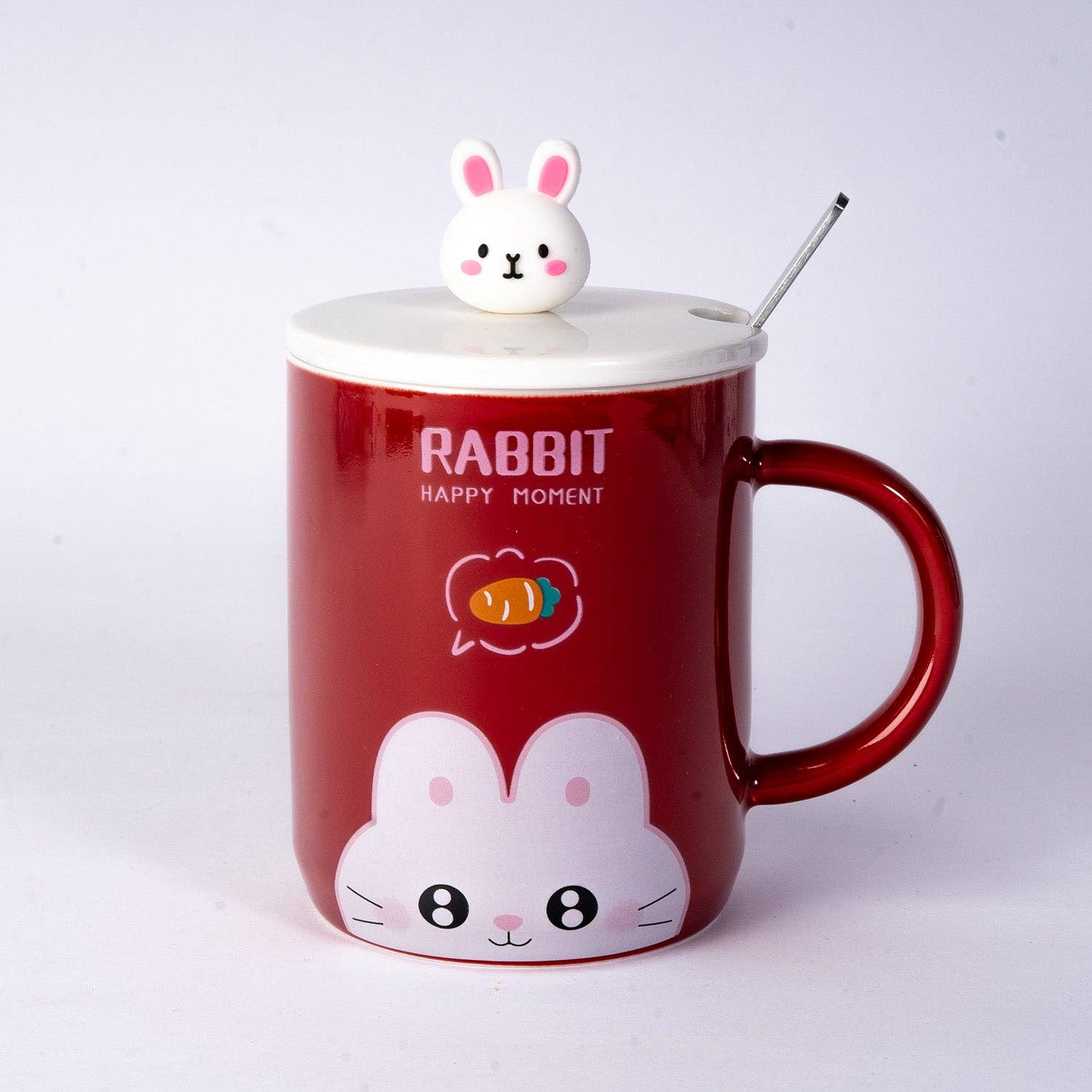 Urban Tokyo – Großhandel Kaffeebecher – Kaninchen 12oz Becher mit Deckel und Löffel (10/30)6