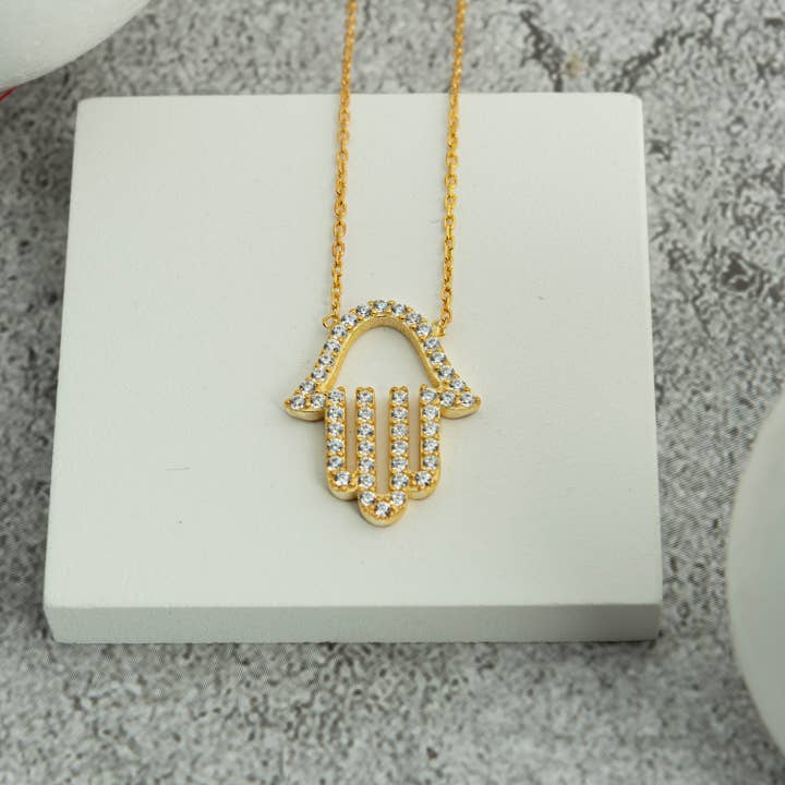 Sølv Hamsa halskæde for engroshandel hos Gowa Design