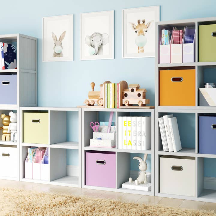 John Louis Home - Wholesale Cube Storage - John Louis Home Solid Wood 4 Cube Organizer 8