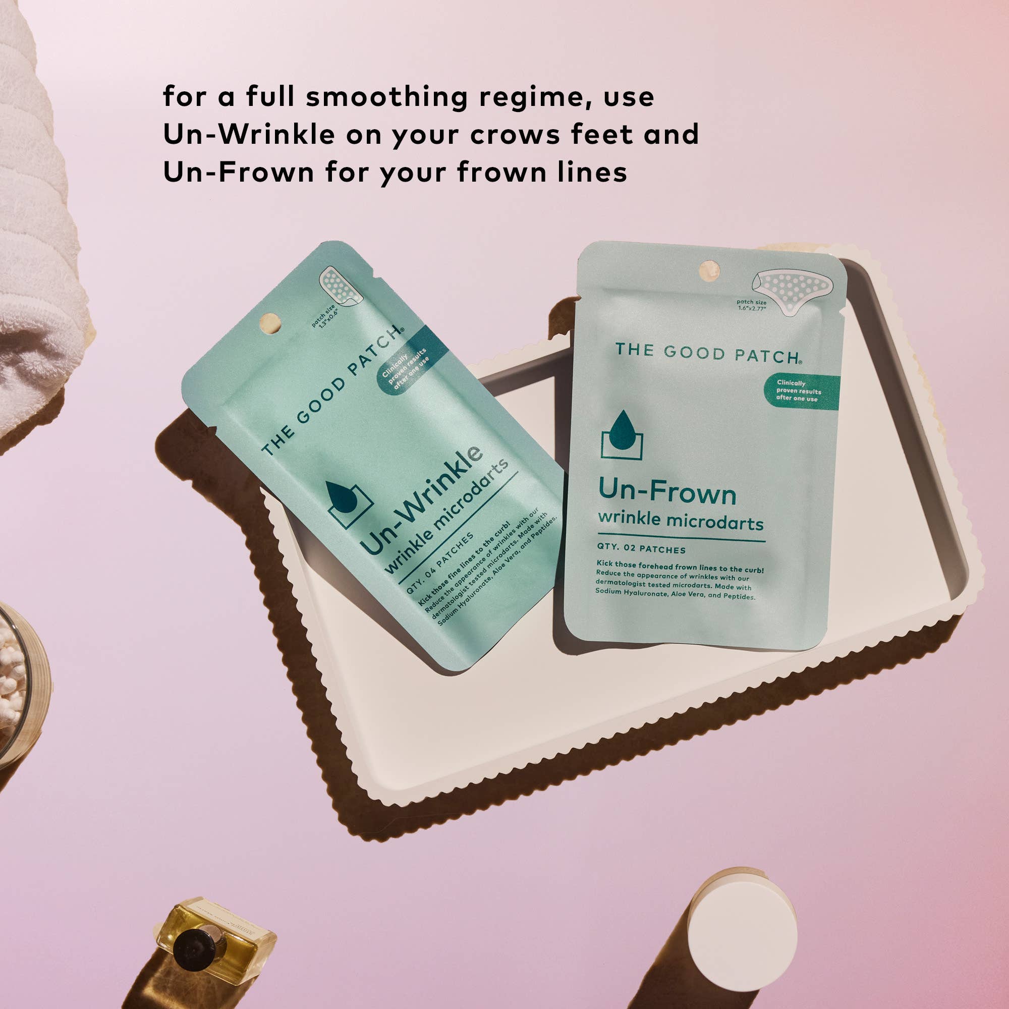 The Good Patch - Wholesale Acne/Hydrocolloid Patch - Un-Frown Wrinkle Microdart Patches6