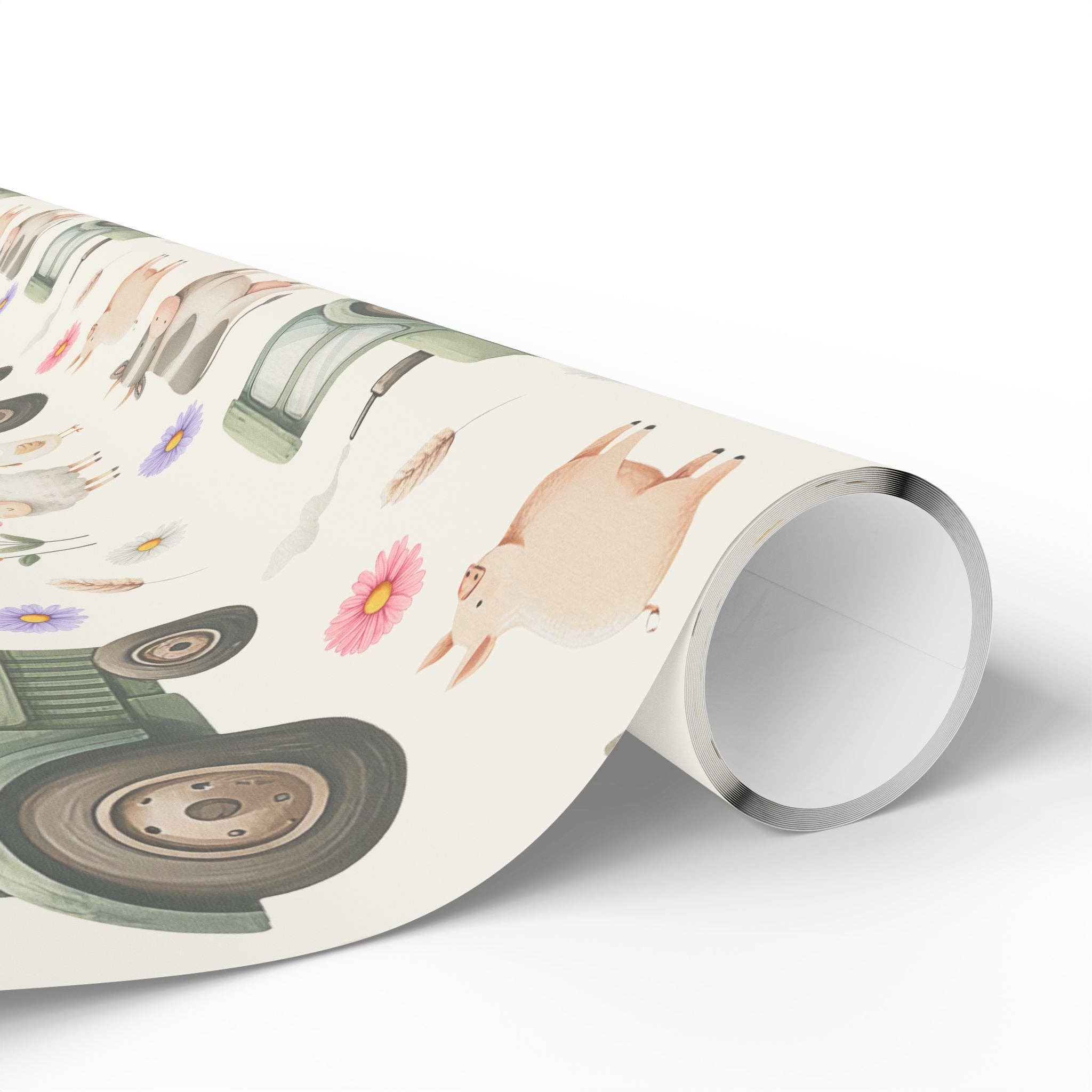 Lokipawz - Wholesale Flat Wrap - Cute Barnyard Gift Wrap3