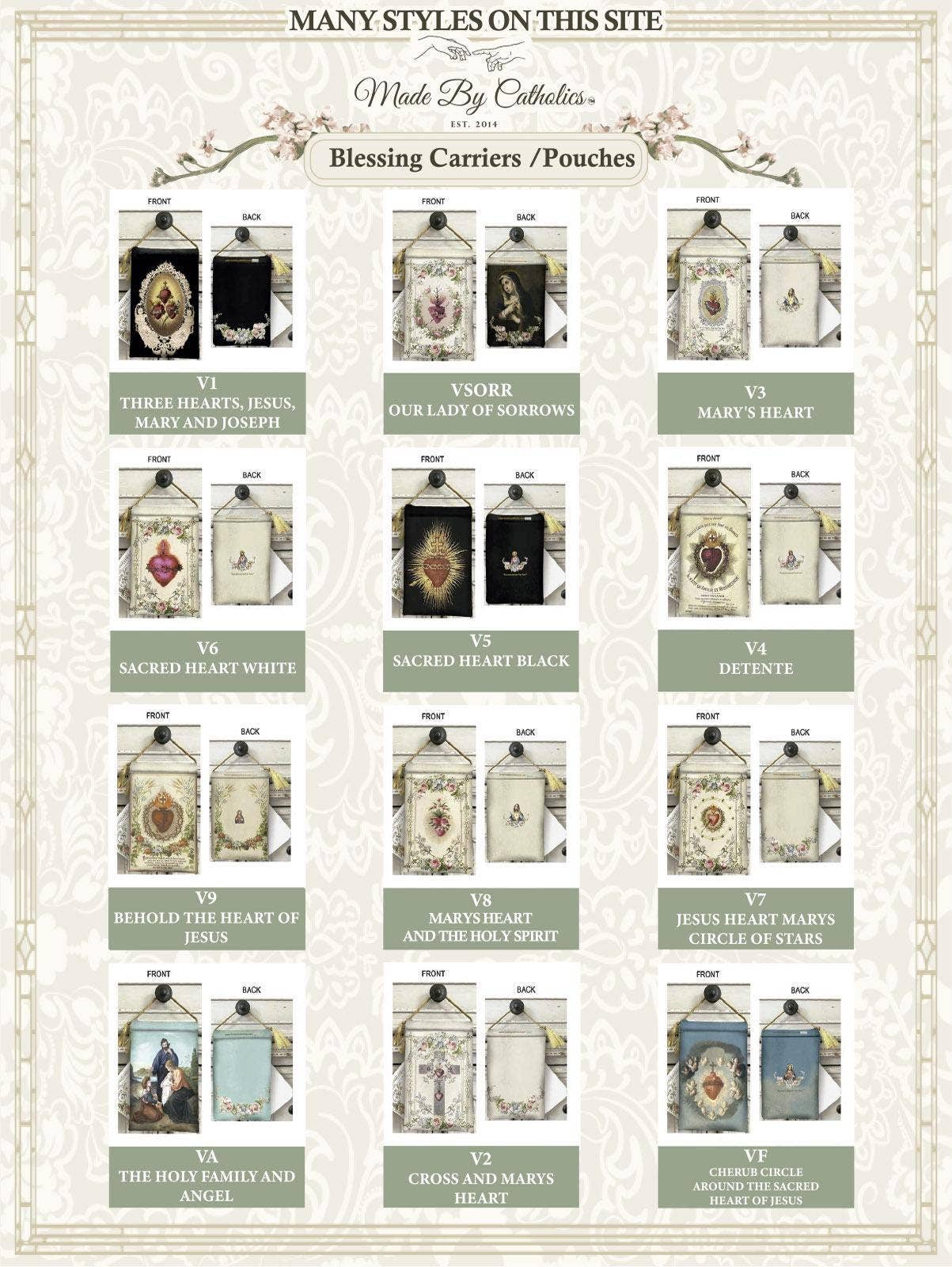 Made By Catholics - Wholesale Religious Card - CARMELITE BROWN SCAPULAR Velvet Blessing Carrier, Hd Image5