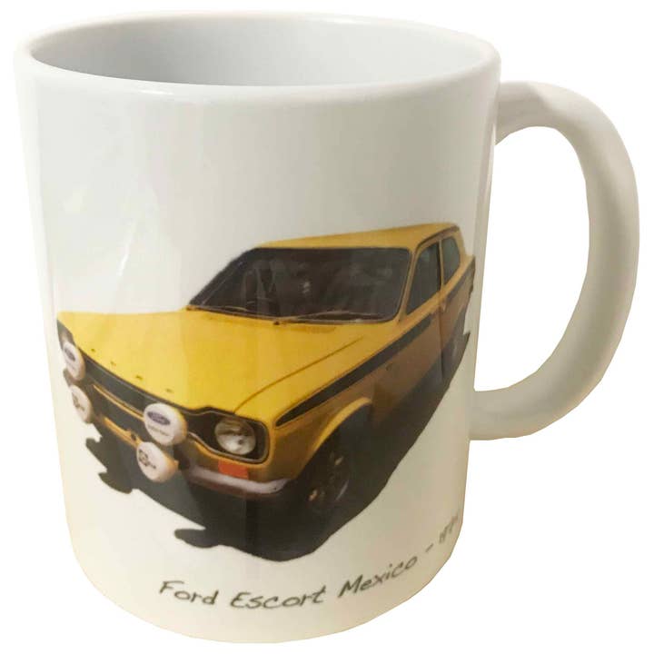 Ford Escort Mexico 1974 - 11oz Printed Ceramic Mug for wholesale by Witherden's Workshop