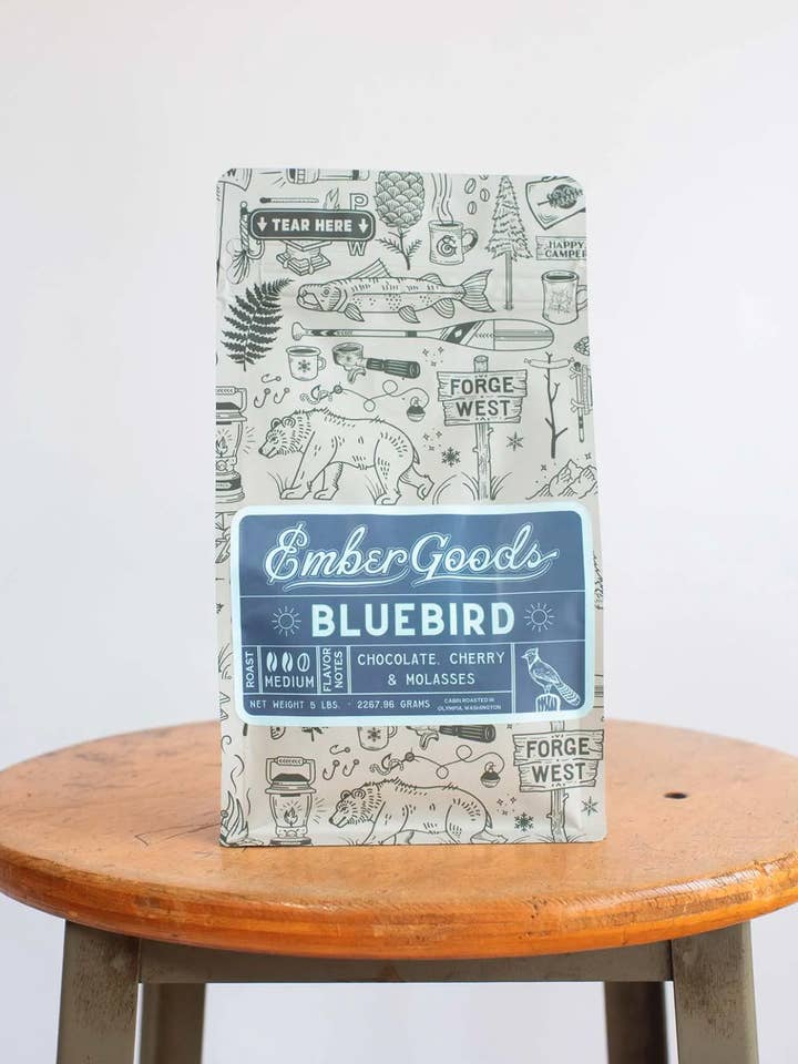 Ember Goods Bluebird Roast Whole Bean 12 oz for wholesale by Ember Goods