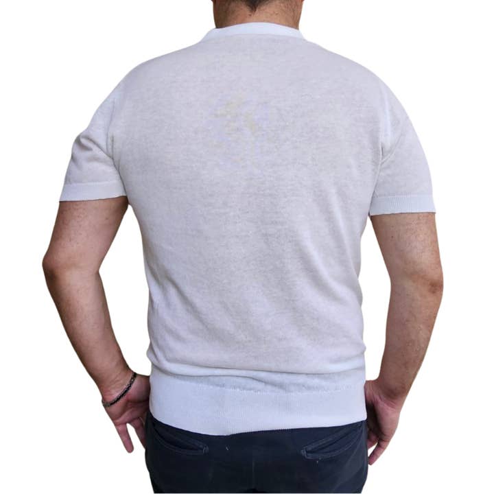 Leinen-Pullover mit Rundhalsausschnitt für den Großhandel von Positano Coast