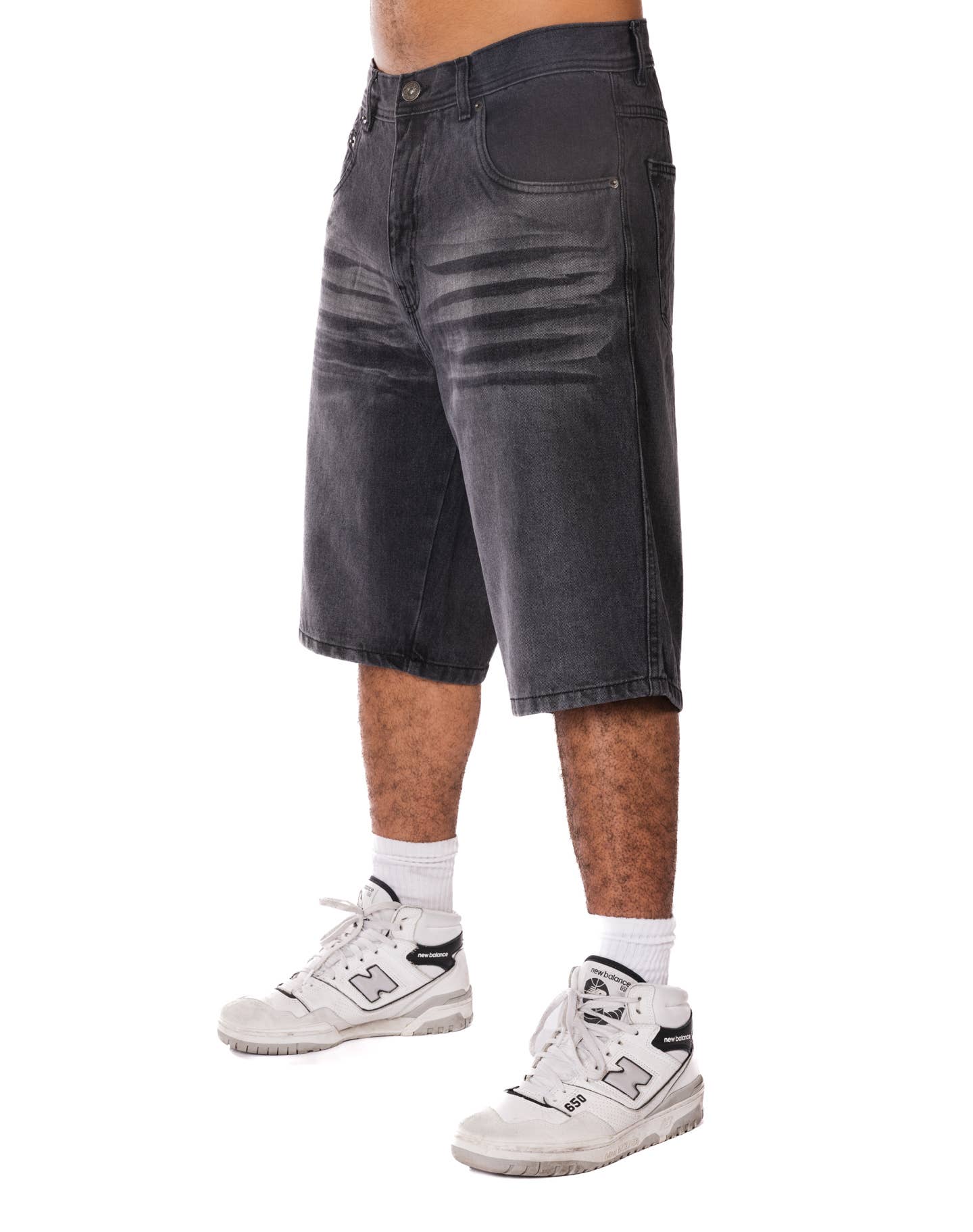 Generation XYZ - Wholesale Shorts - Men's - Loose Fit Denim Jorts  [HF-1084]8