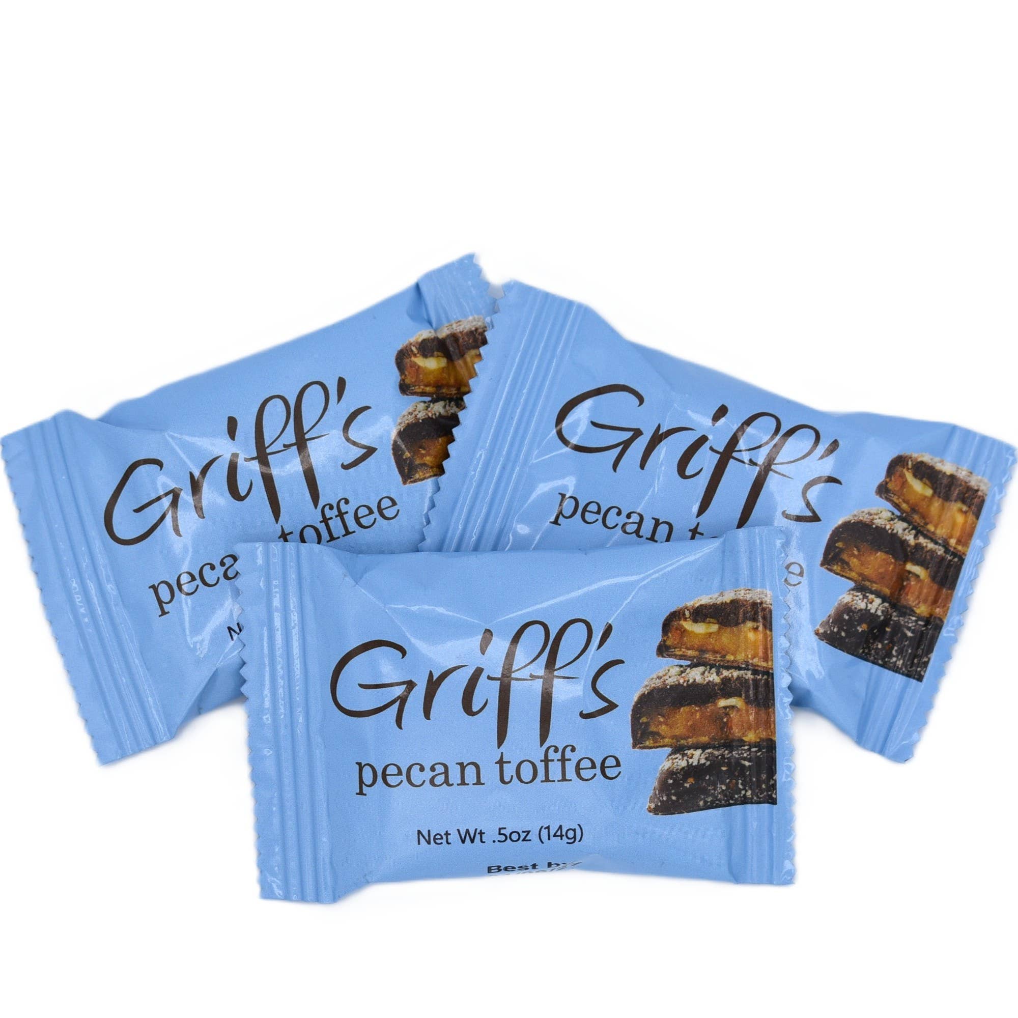 Griff's Toffee - Wholesale Toffee - Griff's Pecan Toffee - 4.5oz bag3