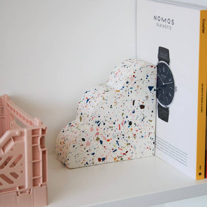 Cloud Bookend- RAINBOW for wholesale by Terrazzo Parazo